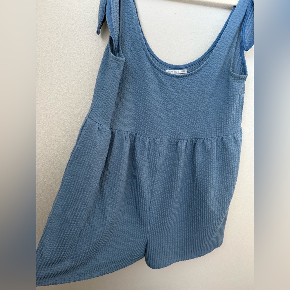 Urban Outfitters Blue Textured Romper Size M - Picture 5 of 7